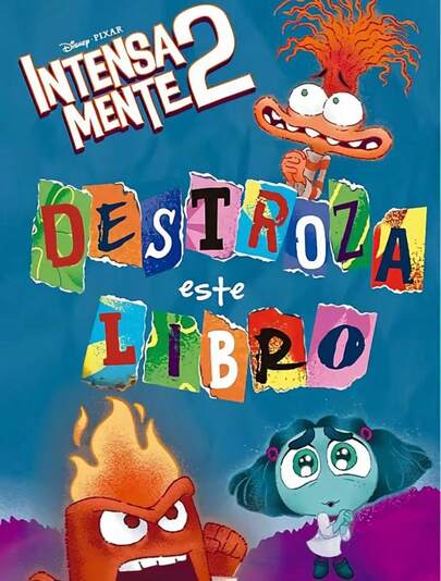 Libro "Destroza Este Libro Intensamente 2" (Disney, creatividad sin limites, autoexpresión, autenticidad, superación de miedos, juego y diversión)
