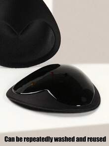 4/2片加厚胸垫，可贴于吊带背心或泳衣，心形提升胸型，透气，泡沫衬里，三角形胸垫 - 彩色 - 查看 8