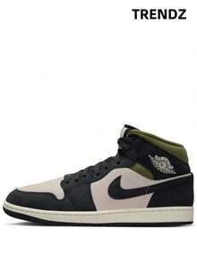 Jordan 1 Mid SE Off Noir Medium Olive HV4091-102 - 彩色 - 查看 1