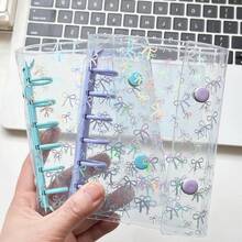 Portador A7, Cubierta con cinta, Libro de almacenamiento con estrellas brillantes, Libro de pegatinas/Libro de bolsillo, Portador A7 Libro de pegatinas, Planificador de papelería, Cuaderno, Libro de pegatinas, Suministros de oficina, Suministros escolares - A - Ver 8