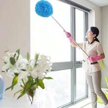 Extendable Feather Duster With Long Handle, Washable Microfiber Static Dusting Brush, Bendable Head Cleaner For High Ceiling, Furniture, Blinds, Cars And Household Cleaning - Multicolor - View 5