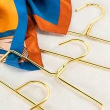 1 pieza/2 piezas/5 piezas/10 piezas Percha multifuncional de hierro dorado estilo nórdico para toallas, bufandas y ropa - Dorado - Ver 5