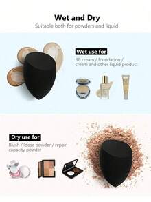 45件套化妆刷套装，混合化妆美容工具，包括：20支化妆刷、1个化妆包、5个美妆蛋、5个粉扑、5个迷你美妆蛋、5个迷你指套粉扑、1个发带、2个腕带、1个清洁工具。 - 多色 - 查看 6