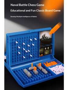 1pc Battleship Naval Battle Strategy Board Game, 2-Player Interactive Toy, Interesting Combat Game, Suitable For Family, Friends, Holiday Gatherings, Birthday Gift - Multicolor - View 6