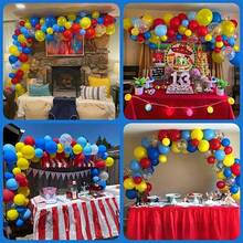 40pcs Colorful Balloon Set, Including Red, Yellow And Blue Latex Balloons, Suitable For Carnival, Circus, Birthday Party And Wedding Decoration - 18 YEARS - View 4