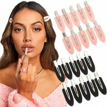 10 Simple And Stylish Non-Bending Hair Clips, Women's Hair Accessories, Suitable For Parties, Everyday Wear, Casual Outings, Gifts For Girls, Girlfriends, And Women, New Year's Gifts, Street Style Claw Clips, Hair Claws, Hairpins, School Supplies - Multicolor - View 1
