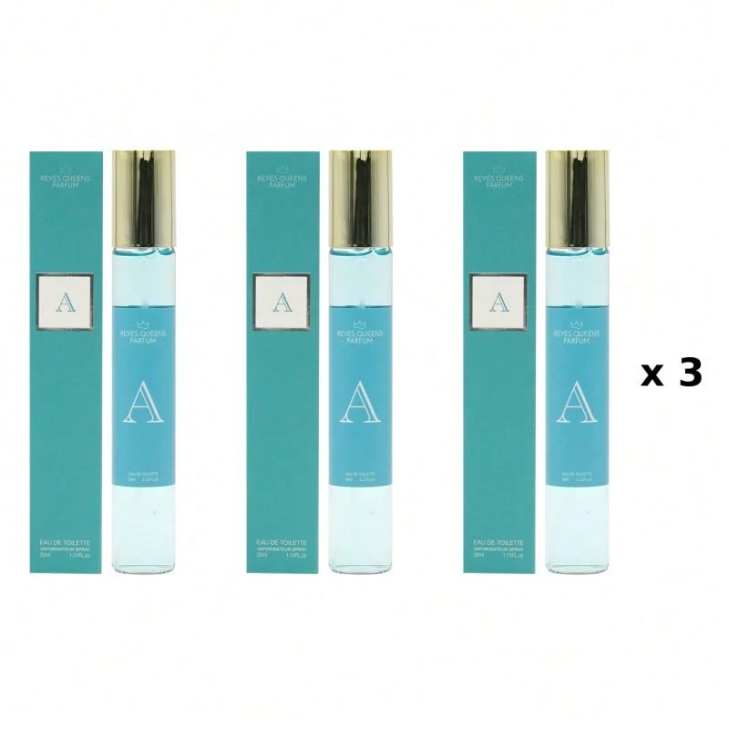 Mini perfume para mujer REYES QUEENS, A 33 ml Pack 3 Unidades Familia Olfativa: Frutal, Tamaño: 33 ml, Formato: 1 Unidad, Concentración: Agua de colonia, Género: Femenino - Afrutado y cítrico - Ver 1