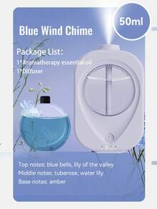 可充电香薰机，4 种模式精油扩散器，DIY 空气清新剂扩散器，家用/车用/房间香薰扩散器，壁挂式，空气净化器，自动扩散器，厕所除臭剂香薰加湿器 - 彩色 - 查看 19