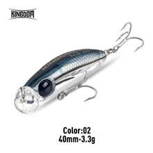 Kingdom 1PC 新款微型米诺鱼饵 36mm/40mm 2.6g/3.3g/3.9g/5.2g 远投型塑料拟饵 慢沉/快沉型米诺硬饵 适用于鲈鱼、梭鱼、鳟鱼 - 彩色 - 查看 21