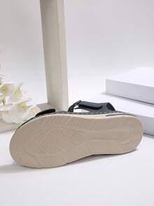 2025 New Summer Plus Size Casual Sandals For Women, Strap Peep Toe Comfortable Cross-Border Sandals - Navy Blue - View 8