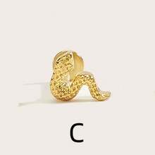 1 pièce Boucles d'oreilles à clous délicates et à la mode avec motif animal, convient pour le port quotidien des femmes - Multicolore - Voir 8
