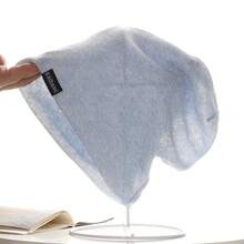 Summer Thin Breathable Pullover Hat For Women, Fashionable Baotou Hat, Super Big Head Circumference Pile Hat For Men - Xám - Xem 1