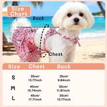 狗狗泳衣套装，宠物比基尼套装，中小型犬沙滩装 - 彩色 - 查看 2