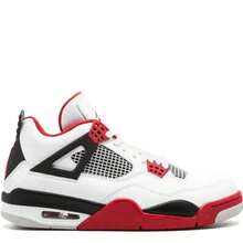 Nike Air Jordan 4 Retro Sneakers - Authentic Iconic Basketball Shoes | Viral 2026 Men's High-End Retro Streetwear | Premium Leather & Mesh Performance Trainers | Classic Air Cushioning & Support Wings | Legendary Designer Athletic Footwear - 火紅 - 查看 14