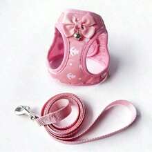 Pink Harness With Anchor Points, Suitable Kittens And Small Dogs. - Pink - View 3