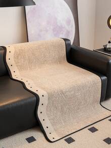 1个雪尼尔沙发垫，防滑，防尘，四季皆宜 - 卡其色 - 查看 5