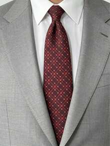 1pc Men's Business Professional Necktie, Versatile For Commute, Party, Daily Wear, Wedding & Formal Occasions,Accessories,Festival,Gifts,Graduation Gift,Accessories - Multicolor - View 1