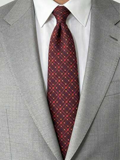 男士商务专业领带一条，用途广泛，适合通勤、聚会、日常穿着、婚礼和正式场合。