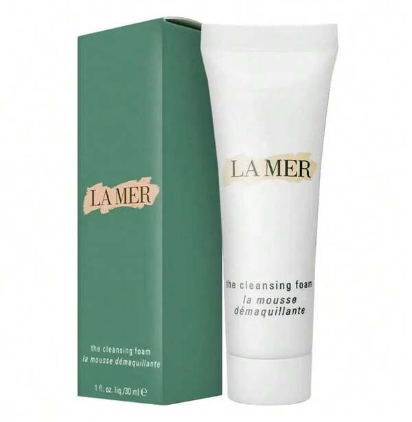 La Mer 2-In-1 Cleansing Foam - Gentle Pore Cleansing Face Wash, Makeup Remover & Facial Cleanser, Moisturizing For All Skin Types, Travel Size - 30ml/1.01 Fl Oz