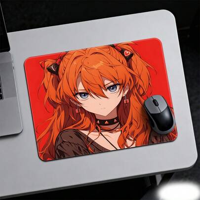 这款红发少女钢化玻璃鼠标垫是动漫迷的理想之选，光滑精准，高清画质，易于清洁且耐刮擦，酷炫的动漫风格，是游戏和办公的理想桌面垫。