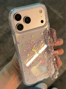 优雅简约星形、蝴蝶结和翅膀设计手机壳，兼容 17 Pro Max、15 新款、14、16、13、15 Pro、14 Pro，防摔 - 無色 - 查看 5