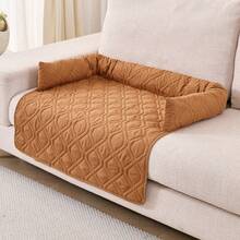 1件装极简柔软宠物垫，防污沙发垫，宠物毯，方形宠物床垫，适用于猫狗 - 彩色 - 查看 5