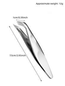 1pc Russian Stainless Steel Cuticle Nipper, Slanted Blade Design, Suitable For Professional Trimming, Sharp Cutting Edges, Manicure, Removing Cuticles, Showcasing High-End Minimalist Style. - Silver - View 5