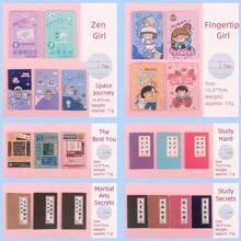 5pcs/10pcs Random Assorted Notebooks, Including Over 20 Styles Such As Cute, Martial Arts Manuals, Cool, Suitable For Office Meetings, Work, School, Learning, Shorthand, Loose-Leaf, Memo, Office Supplies, Stationery, School Supplies And Stationery Sets - Line - View 10