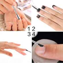 1pc Dual-Ended Cuticle Pusher, Stainless Steel Nail Cleaner Tool For Nail Care, Manicure, Nail Trimmer, Nail Technician Use - Silver - View 4