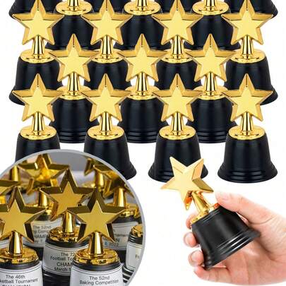 Bộ 4 cúp ngôi sao mạ vàng mini, tượng giải thưởng vàng, cúp chiến thắng mini, dành cho mùa tựu trường, cúp vàng tham gia các giải đấu và cuộc thi thể thao, quà tặng tiệc tùng, phần thưởng cho mùa tựu trường, tiệc hóa trang và lễ kỷ niệm.