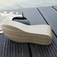 Slightly Small Size, Platform Wedge Summer New Fashionable Mesh Breathable Comfortable Increased Height Sandals, Plus Size Women Shoes - Black - View 7