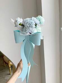 Hộp quà hoa hồng đơn hình nơ (10 chiếc), hộp hoa ngày Valentine, túi quà sự kiện, hộp hoa giấy Kraft, túi đựng hoa, thích hợp làm quà tốt nghiệp, quà Ngày của Mẹ, v.v. - nơ - Xem 4