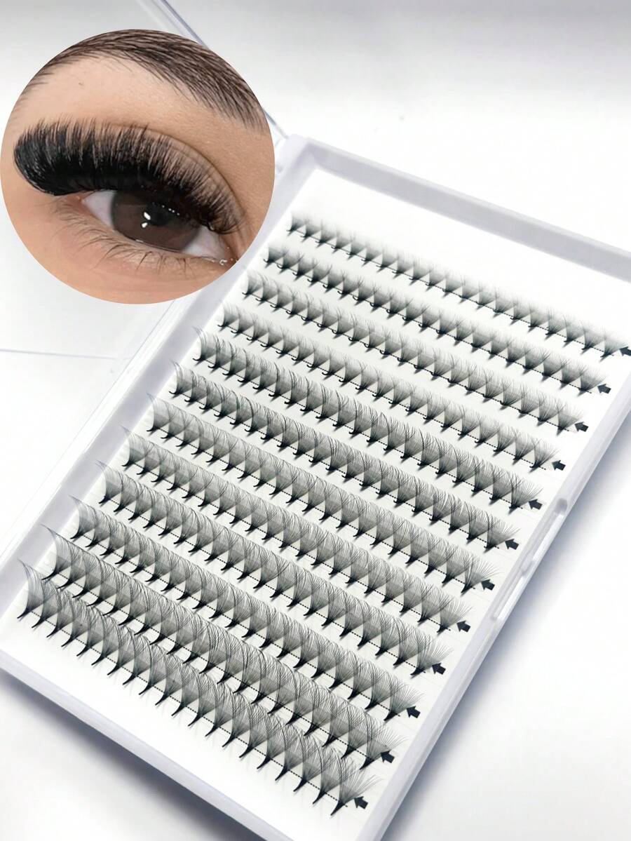 Grup de gene prefabricate, Mâner pentru extensii de gene 20D, Grup unic DIY din blană artificială de nurcă pufoasă, Grup de gene prefabricate, Tavă pentru gene Nagara, Grup de gene, Geană simplă, Geană, Gene false
