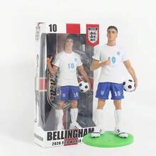FIFA 2026 Figurine de la Coupe du Monde de Football, Décoration de bureau sur le thème du terrain de football, Cadeau de fête, Cadeau d'anniversaire, Maillot d'équipe, Poupée de football bébé de dessin animé, Léger, Durable, Résistant aux rayures, Convient pour le jour du match, la prise de photo, les déplacements, les voyages, la maison, le bureau, l'entrée, la collection de fans de sport, Cadeau pour les fans de football - Multicolore - Voir 9