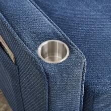 Minimalist, Elegant And Lightweight 3-In-1 Two-Seater Sofa Bed With A Sliding Convertible Function, USB Charging, Ideal For Naps, Beige - Navy Blue - View 7