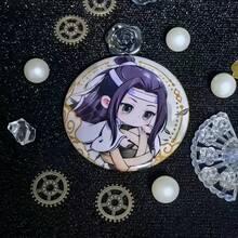 1pc Mo Dao Zu Shi Baji Badge, Wei Wuxian & Lan Wangji, Homemade Granule Snack 58mm Laser Baji Granule Snack For Women - 彩色 - 查看 4