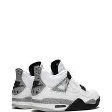 Nike Air Jordan 4 Retro Sneakers - Authentic Iconic Basketball Shoes | Viral 2026 Men's High-End Retro Streetwear | Premium Leather & Mesh Performance Trainers | Classic Air Cushioning & Support Wings | Legendary Designer Athletic Footwear - White Cement - 查看 3