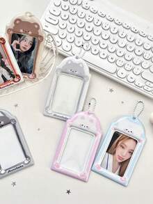 1 chiếc bao đựng thẻ PVC hình động vật lượn sóng 3 inch, bao đựng thẻ hình ngôi sao đuổi theo, bao đựng thẻ nhỏ, bao đựng thẻ ngẫu nhiên, bao đựng thẻ bảo vệ. - Nhiều màu - Xem 4