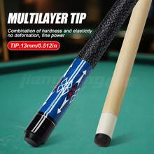 Deep Blue Hand-Wrapped Pool Cue 13mm Pro Tip Stable Hit Stylish Design - Blue - View 3