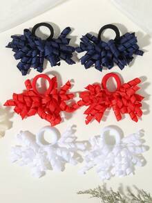 6 chiếc dây buộc tóc ombre, chất liệu nylon co giãn cao, kiểu dáng năng động và ngọt ngào. - Phối màu - Xem 11