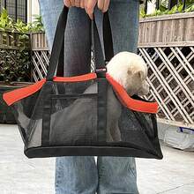 1pc Denim Pet Carrier Bag, Portable Handbag & Shoulder Bag, Suitable For Cats/Teddy/Poodle/Panda, Open Design Outdoor Backpack - Multicolor - View 2