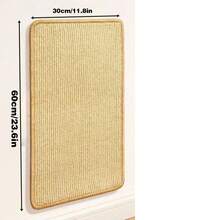 1 tấm lót cào móng cho mèo bằng sợi sisal, gắn tường, bền chắc, không rụng lông, bảo vệ ghế sofa, đồ chơi cào móng cho mèo, có thể dán ở bất cứ đâu, thiết kế gọn gàng, bảo vệ an toàn cho ghế sofa, được làm từ chất liệu sisal bền chắc. - 30*60cm - Xem 7