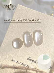 annies 5g 12 Colors Ice Crystal Jelly Cat Eye Gel Polish, Holographic Shiny Cat Eye Gel, Soak Off UV LED Nail Art Gel For Salon Home DIY Manicure 1pc/12pcs - 彩色 - 查看 20