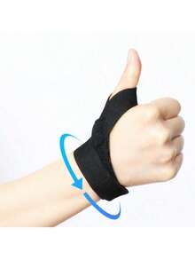 1pc New Elastic Hook And Loop Compression Wrist Wrap Sports Accessory, Adjustable Stretchable Wrist Joint Arthritis Pain Relief Support Brace - Multicolor - View 10