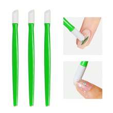 5/10pcs Set Embossed Silicone Massage Stick & Nail Care Dual-Use Mini Curved Nail Clippers, Portable Nail Rhinestone & Pearl Tweezers - Multicolor - View 7