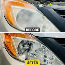 HGKJ RG316 Car Headlight Cleaning Agent And Refresher, Car Headlight Restoration Liquid, No Need For Polishing, Car Headlight Housing Aging Cleaning Agent, Headlight Lens Yellowing Polishing Agent, Car Coating, Headlight Cleaner, Headlight Yellowing And Scratch Repair Polishing Tool Kit (30/100ml) - Multicolor - View 5