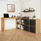 Black + Oak + MDF