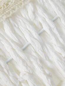 Large White Flower Girl Basket With Satin Ribbon Bow, Suitable For Wedding Flower Girl - 1PC - View 9