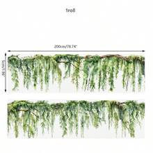5*200cm 1 cuộn băng dính PET chủ đề dây leo tươi mát, tự dán, dùng để trang trí sổ lưu niệm, nhật ký, tranh ghép ảnh. - Xem 9