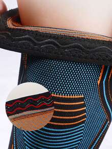 1 pieza Rodillera deportiva de compresión, elástica transpirable y antideslizante resistente al sudor para bádminton, ciclismo, senderismo, correr - Multicolor - Ver 8